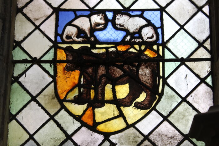 Blason de Chaource en vitrail - CP Bérangère Beaurin Bérangère Beaurin