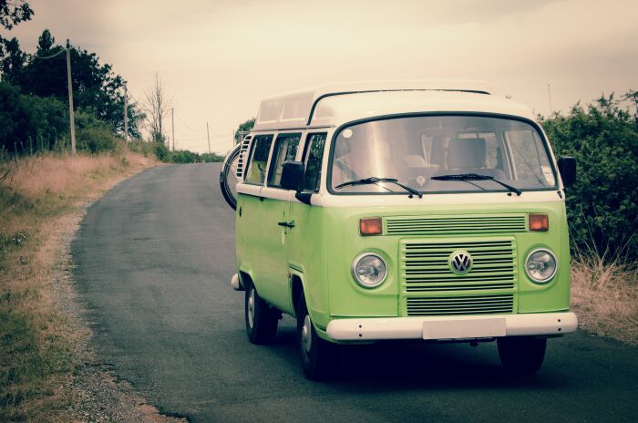 Aire de camping-car.jpg Photo libre de droit