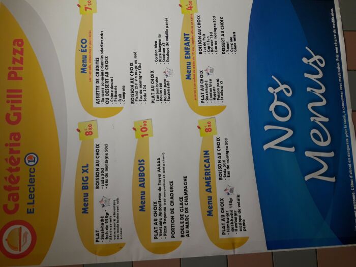 cafet menus.jpg Cafétéria E.Leclerc
