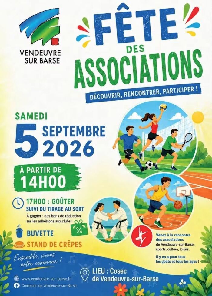 2026 09 05 - fête des associations - VSB.jpg Commune de Vendeuvre-sur-Barse
