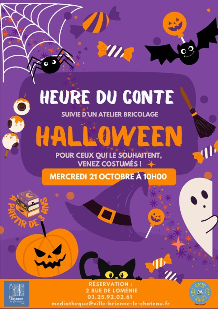 2026 10 21 - Heure du conte halloween - BLC.jpg Médiathèque Brienne-le-Château