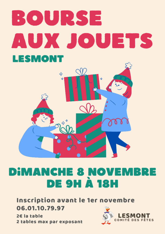 2026 11 8 - Bourse aux jouets - Lesmont (1).jpg Comité des fêtes Lesmont