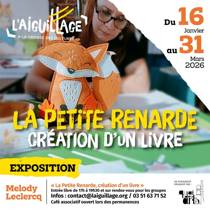 Exposition - la petite renarde création d'un livre.jpg L'Aiguillage