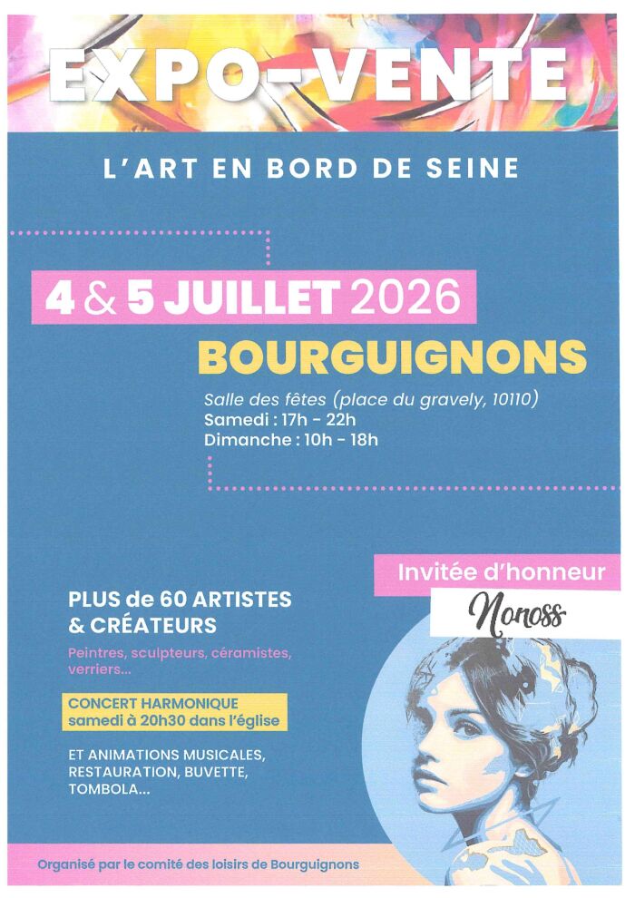 Affiche l'Art en Bord de Seine_page.jpg Comité des Loisirs de Bourguignons