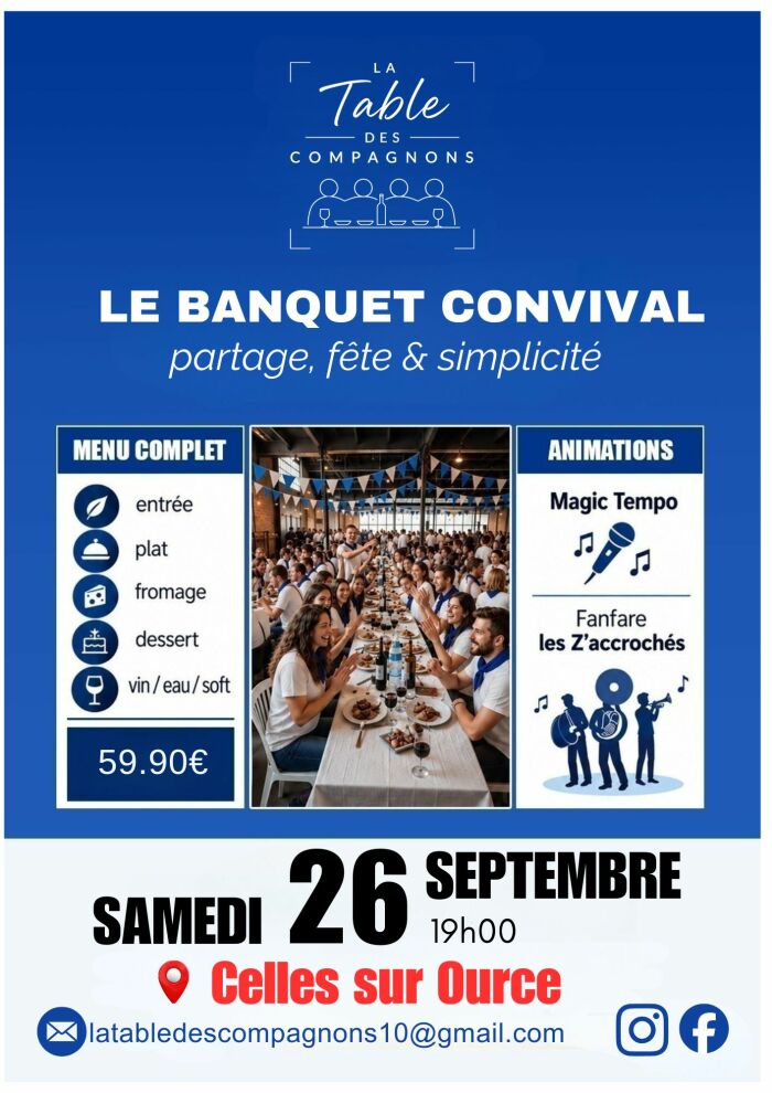 banquet Celles.jpg la table des compagnons