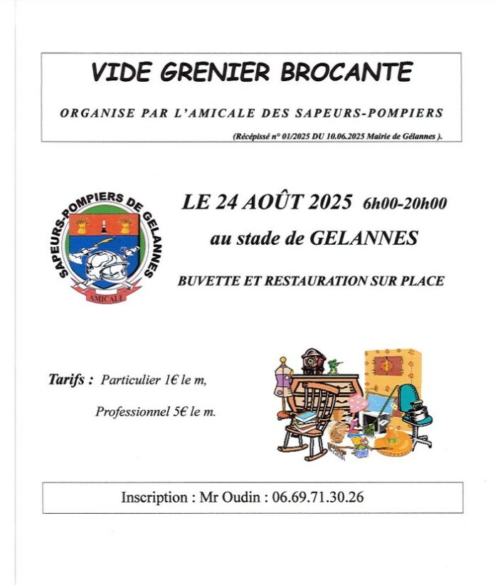 24.08 vide grenier - GELANNES.jpg ©Gelannes