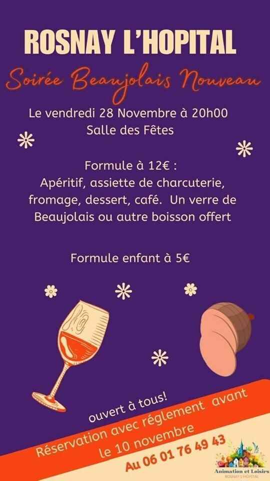 2025 11 28 - Beaujolais nouveau - Rosnay-l'Hopital.jpg Association Animations et Loisirs Rosnay l'Hopital