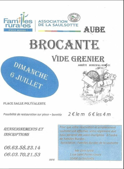 06.07.25 brocante vide grenier LA SAULSOTTE.JPG © La Saulsotte