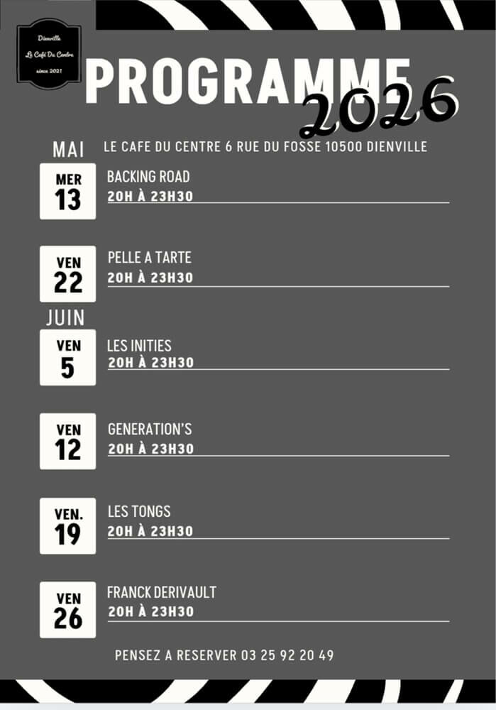 2026 05 06 - Concerts Café du centre - DVL.jpg Café du centre Dienville