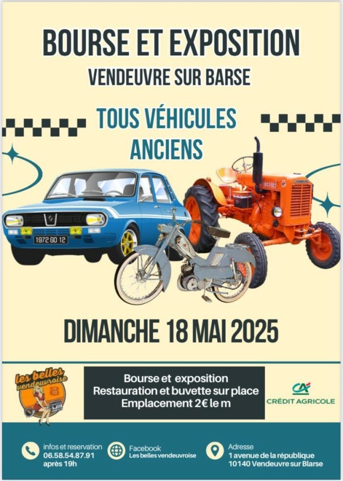 2025 05 18 - Bourse véhicules - Vendeuvre.jpg © Les Belles Vendeuvroises