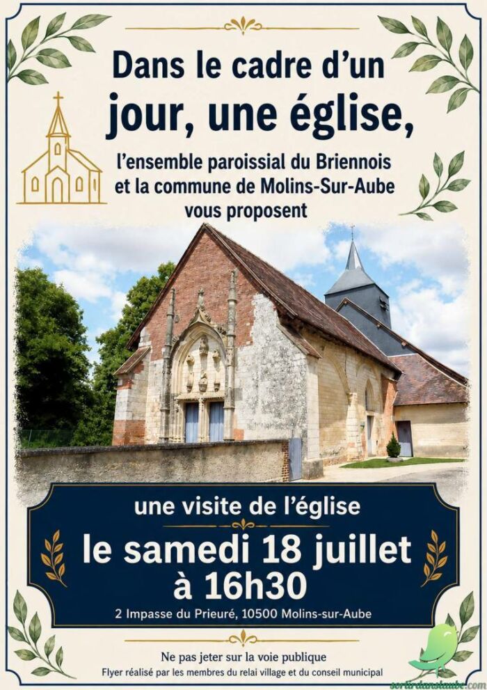 2026 07 18 - Visite église - Molins sur Aube.jpg Ensemble paroissial de Brienne-le-Château