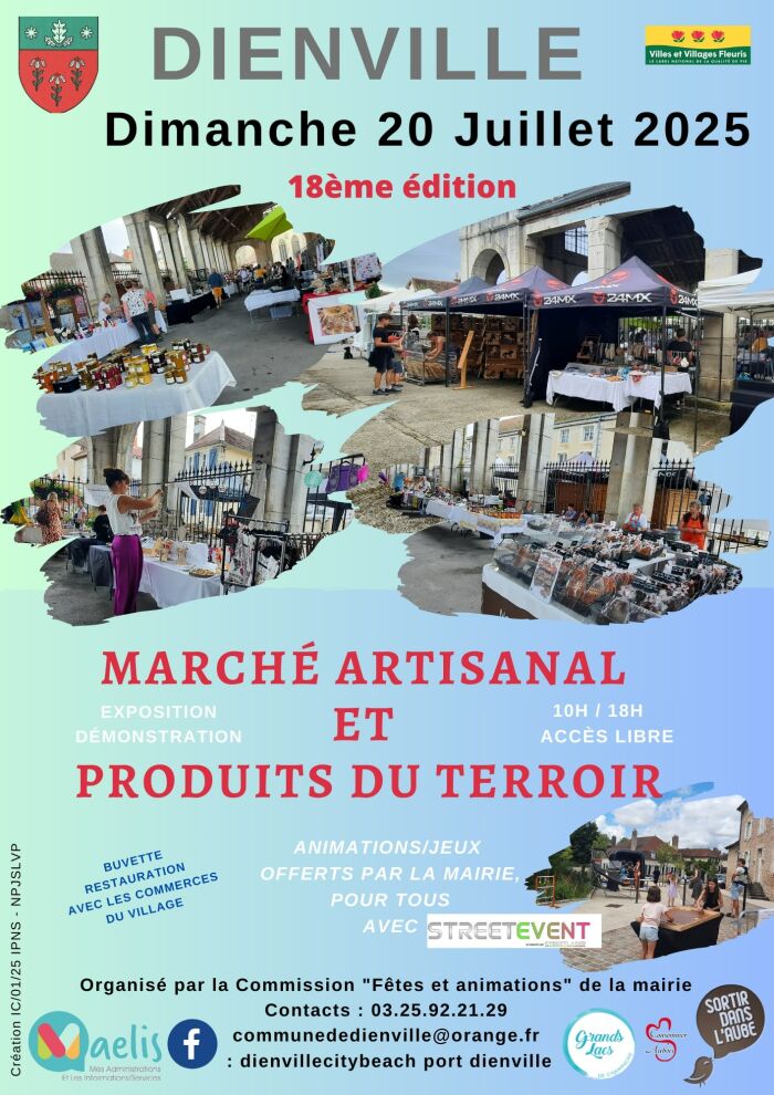 2025 07 20 - Marché artisanal - Dienville.jpg © Commune de Dienville