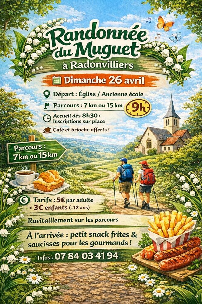 2026 04 26 - Randonnée du muguet - Radonvilliers.jpg Comité des fêtes de Radonvilliers