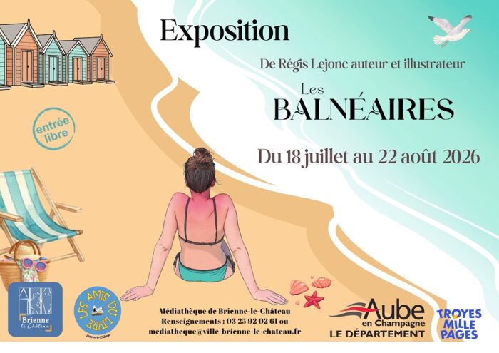 2026 07 - Expo Les Balnéaires - BLC.jpg Médiathèque de Brienne-le-Château