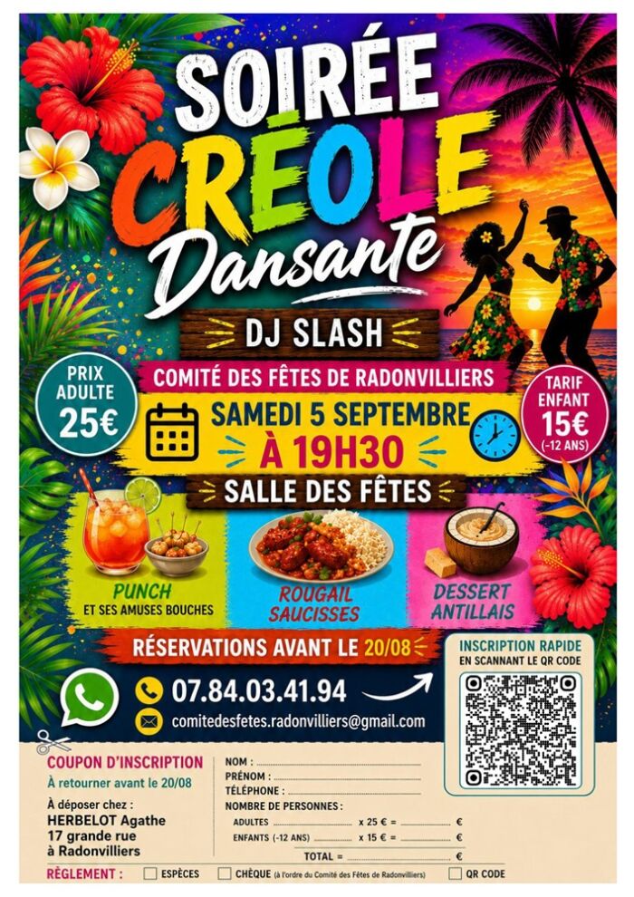 2026 09 05 - Soirée créole - RDVL.jpg Comité des fêtes Radonvilliers