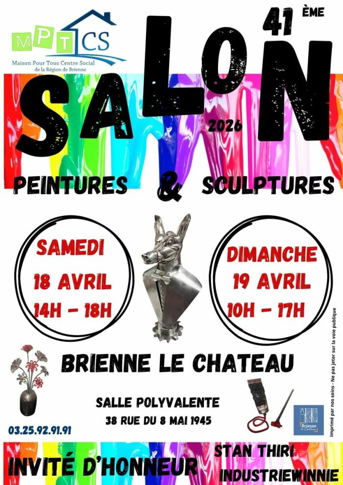 2026 04 18 et 19 expo peintures et sculptures - BLC.jpg Maison pour tous Brienne-le-Château