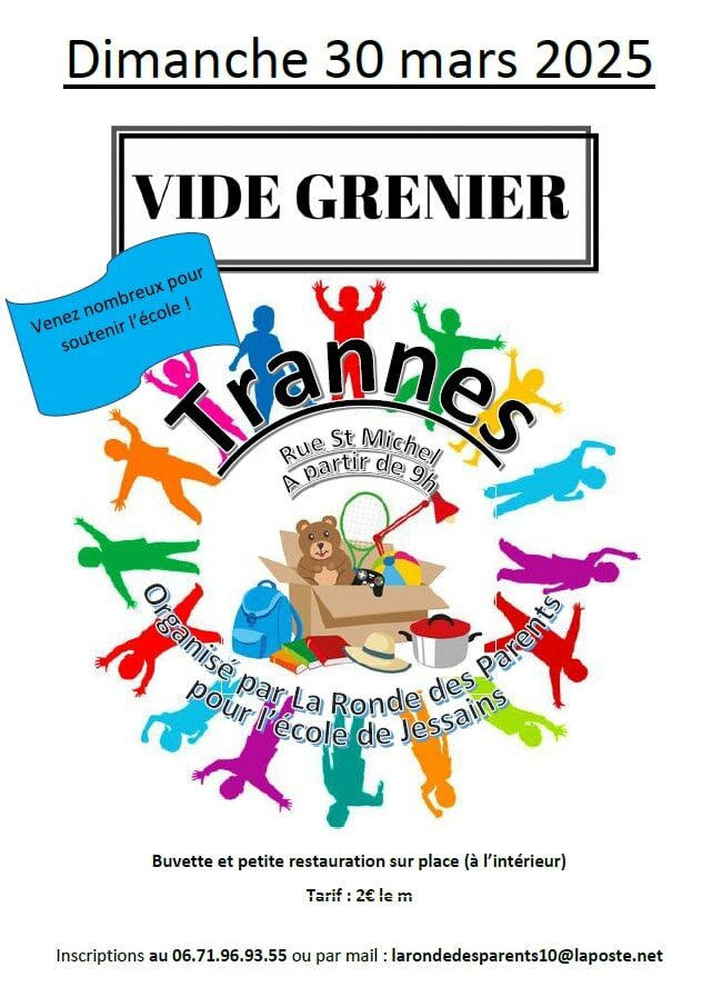 2025 03 30 - Vide grenier Jessains.jpg © La Ronde des Parents