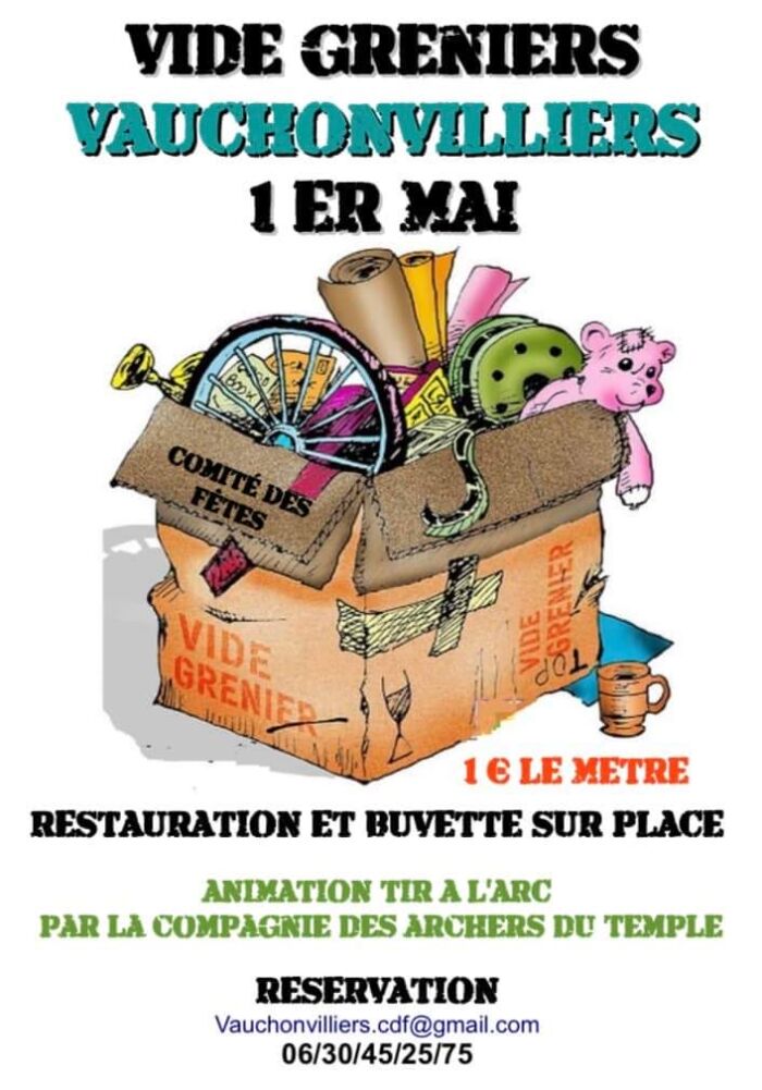 2025 05 01 - Vide grenier Vauchonvilliers.JPG © Comité des Fêtes de Vauchonvilliers