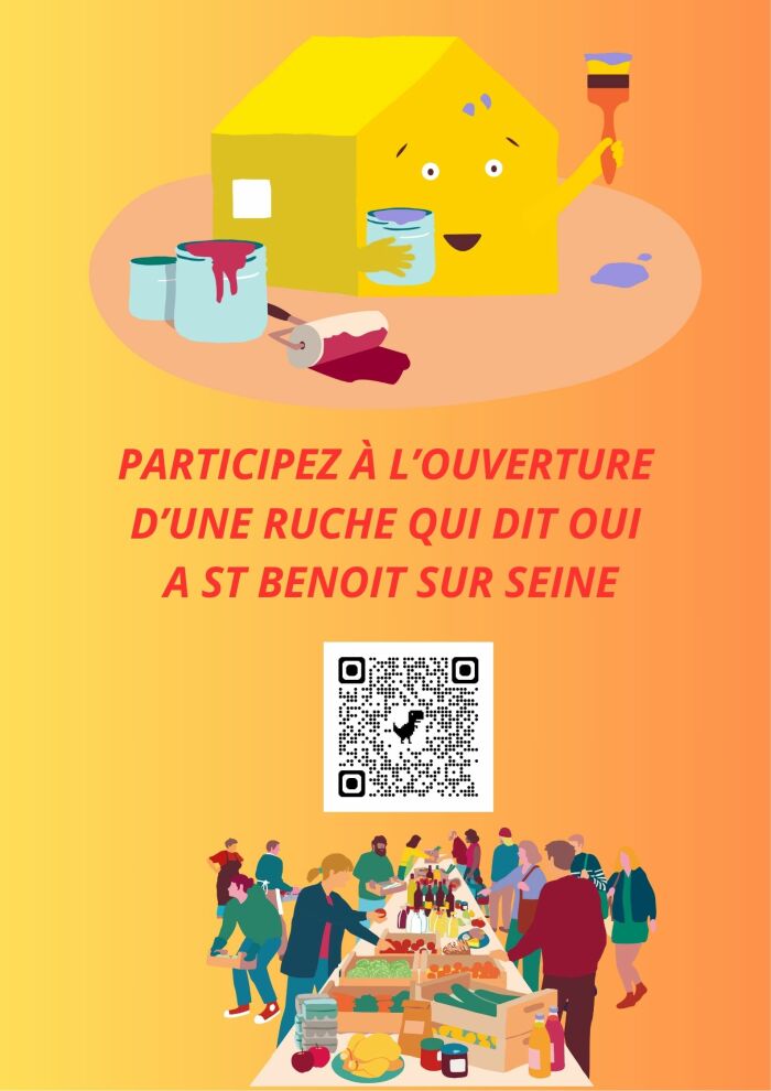 Affiche ouverture d'une Ruche Qui dit Oui L. Moyet - La Ruche Qui dit Oui !