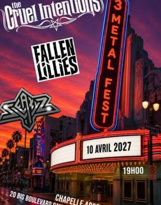 Affiche 3 métal fest La Maison du Boulanger