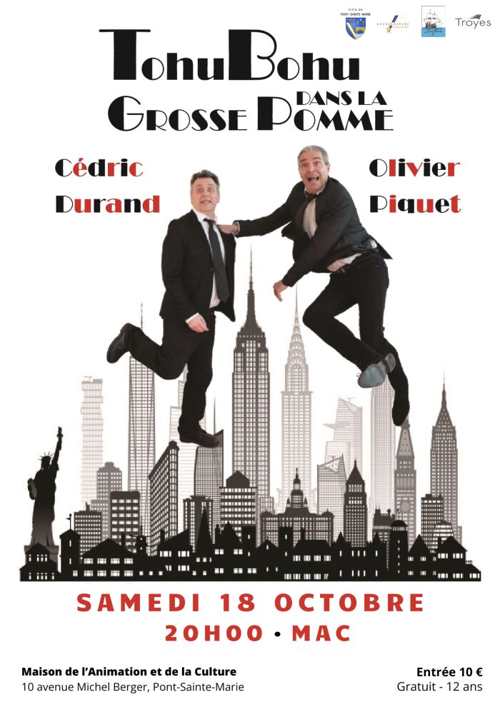affiche spectacle tohu bohu Ville de Pont Sainte-Marie