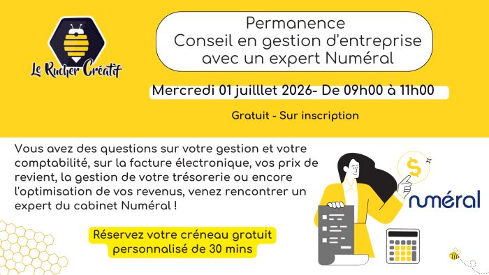 Création numéral Le Rucher Créatif