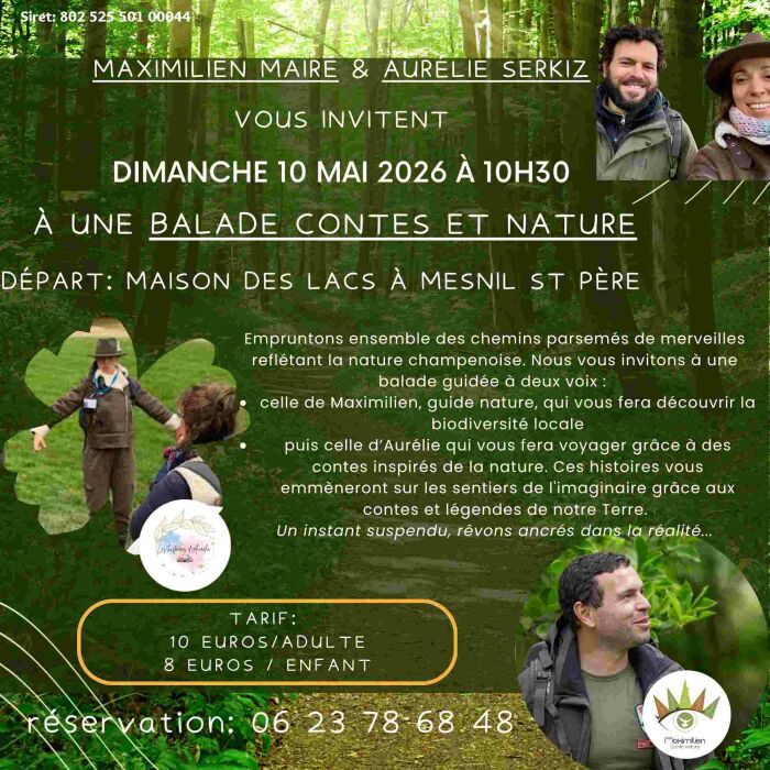 balade contes et nature Maximilien Maire et Aurélie Serkiz