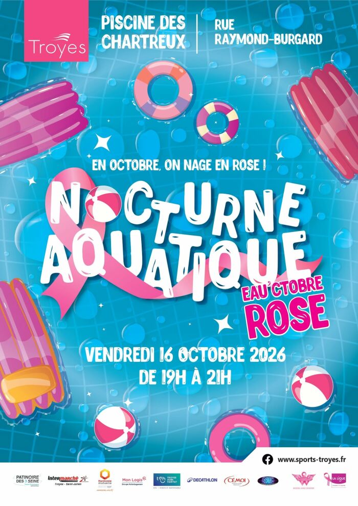 Affiche Nocturne aquatique © Ville de Troyes