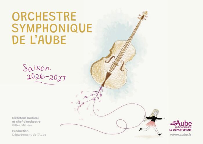 affiche orchestre symphonique de l'aube Département de l'Aube / Conception : Talky Walky
