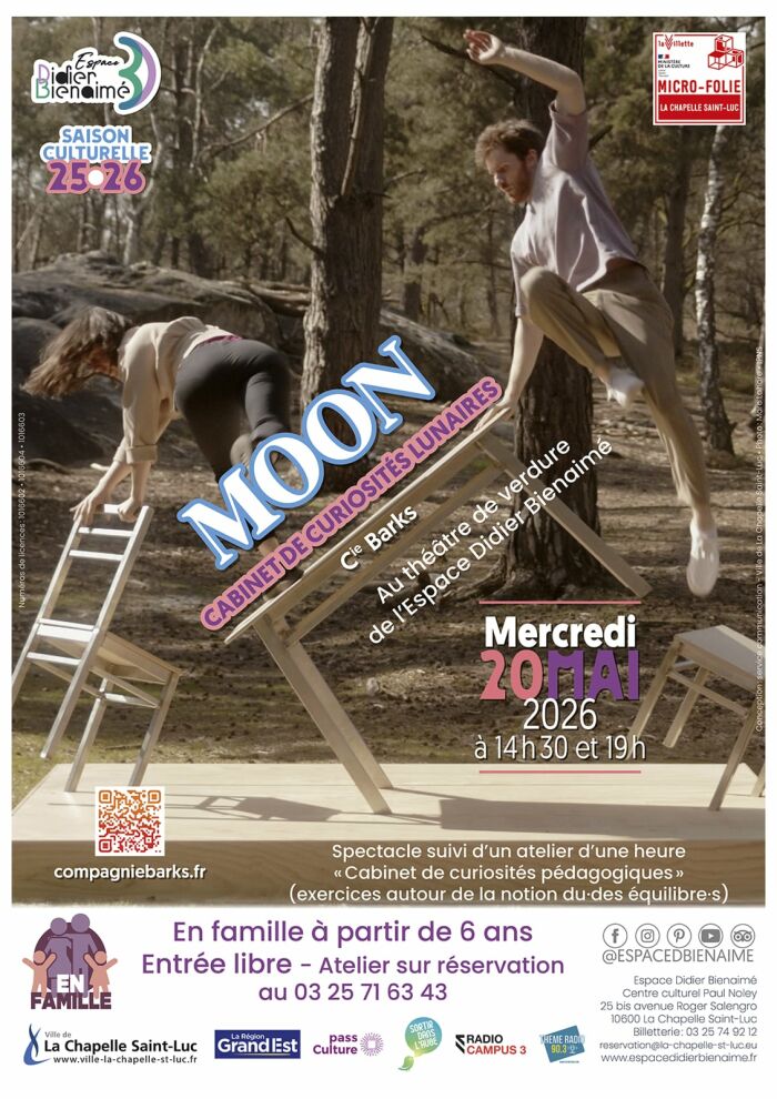 Moon – Compagnie Barks_La Chapelle-Saint-Luc Conception : Service communication - Vile de La Chapelle St Luc  / Photo : ©Marc Lahore