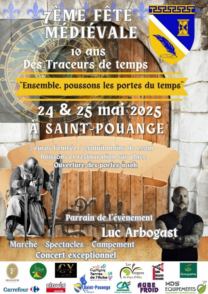 Affiche fête médiévale La Guilde des Traceurs de Temps