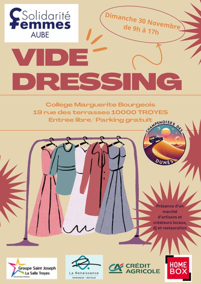 Vide-dressing solidaire_Troyes Solidarité Femmes Aube