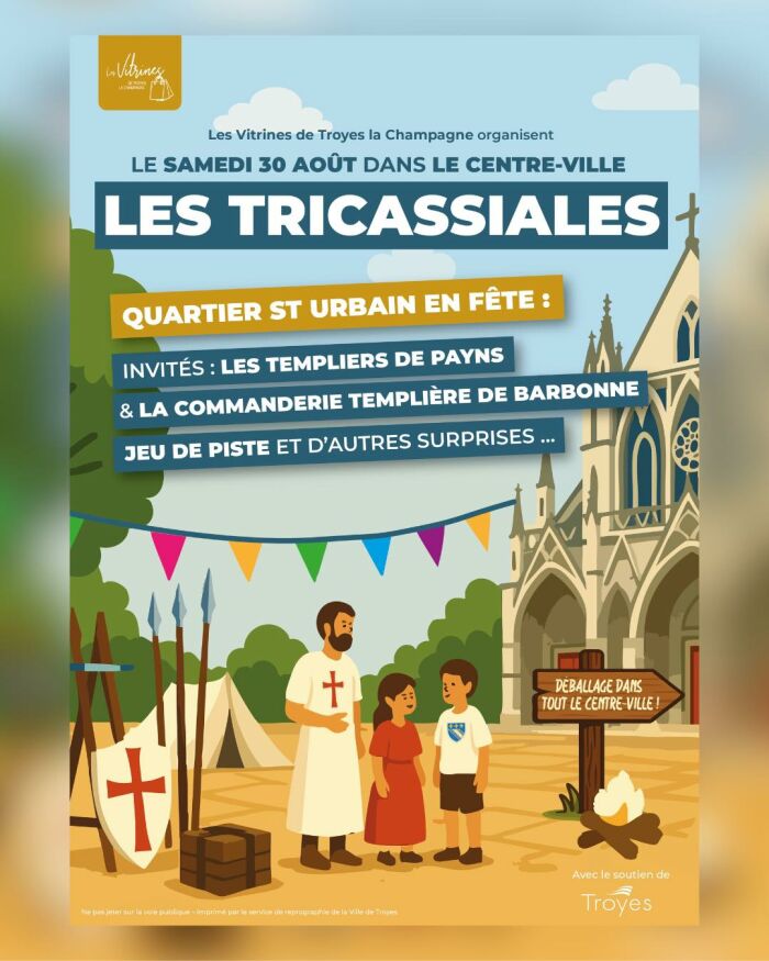 Les Tricassiales_Troyes © Les Vitrines de Troyes La Champagne - Impression Ville de Troyes