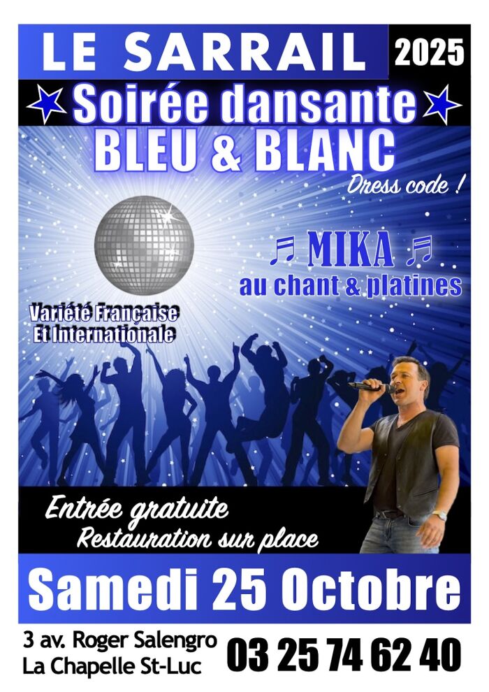 affiche soirée dansante Le Sarrail