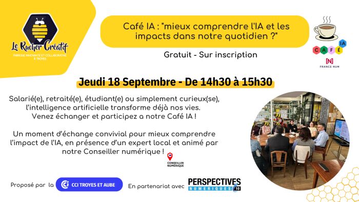 visuel café IA Le Rucher Créatif