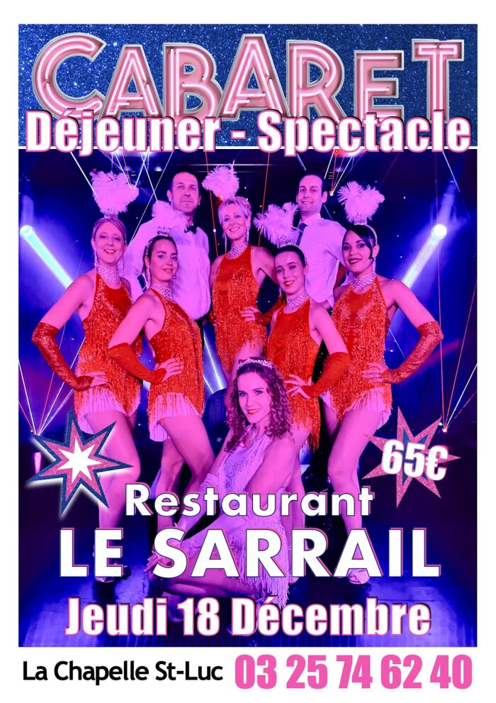 affiche cabaret show Le Sarrail