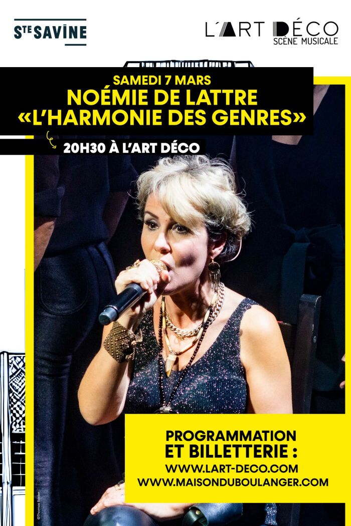 affiche noémie de lattre Mairie de Sainte-Savine / photo ©Thomas Bader