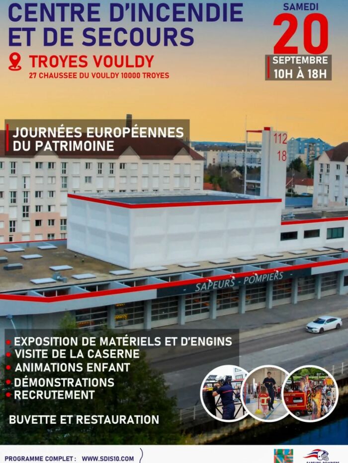 Centre d'Incendie et de Secours - Troyes Vouldy // JEP 2025_Troyes Sapeurs Pompiers de Troyes