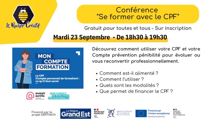 visuel conférence Le Rucher Créatif