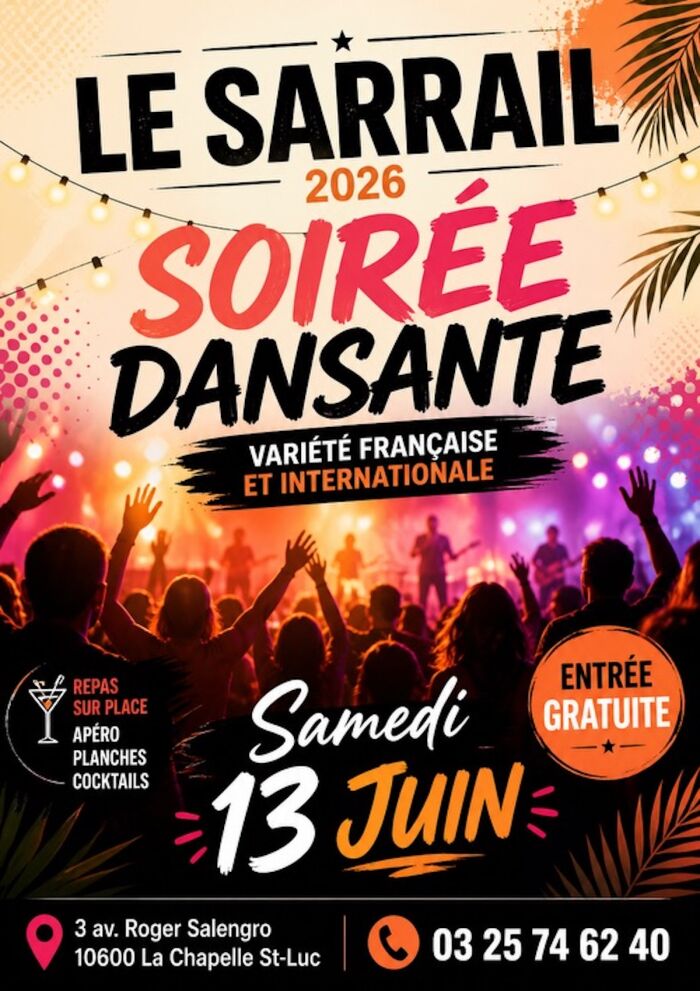 affiche soirée dansante Le Sarrail