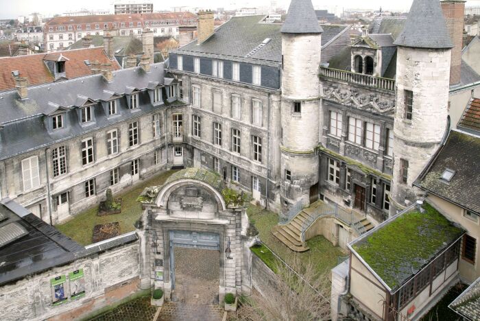 Hôtel de Vauluisant - Vue aérienne © Carole Bell - Ville de Troyes