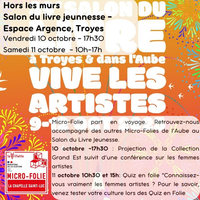 Affiche animations hors les murs Micro-Folie La Chapelle St Luc