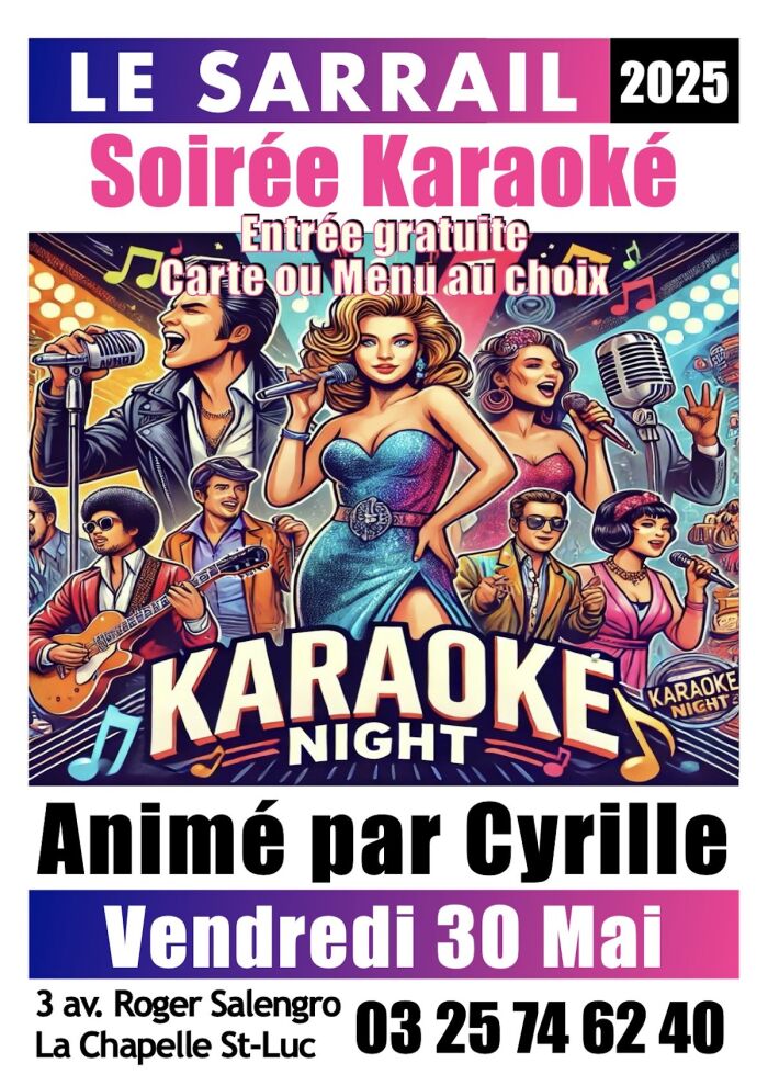 Affiche Karaoké Le Sarrail