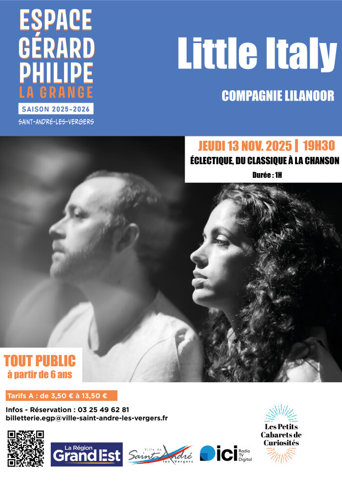 Affiche little italy Service communication Ville de St André les Vergers - ©Lilanoor
