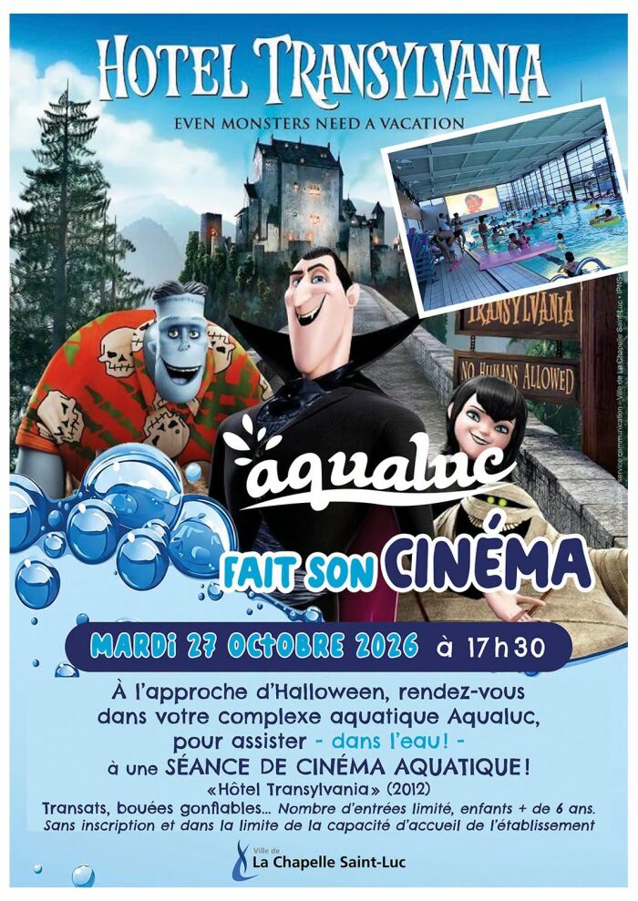27 oct - aqualuc fait son cinéma.jpg Service communication - Ville de la Chapelle St Luc