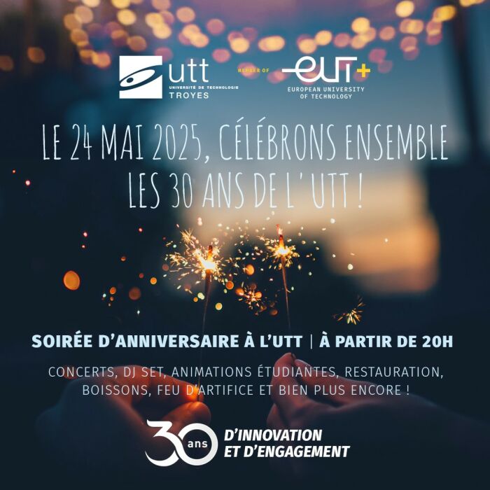 Soirée d'anniversaire - 30 ans de l'UTT_Troyes UTT