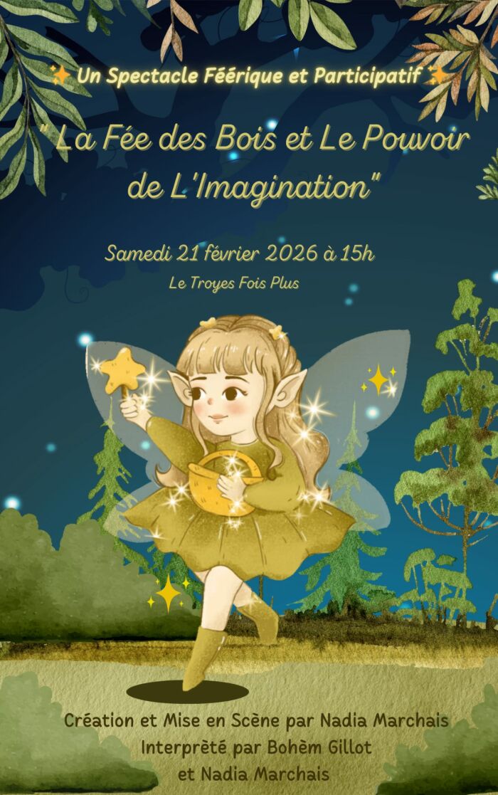 Affiche fée des bois Nadia Marchais