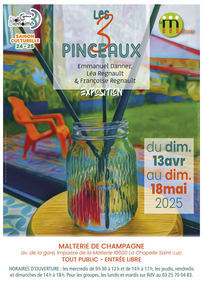 affiche expo malterie Service communication - Ville de La Chapelle St Luc - © Léa Regnault