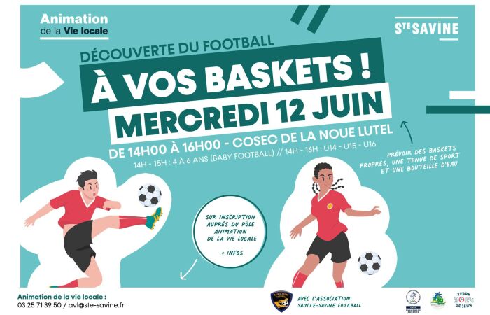 Affiche à vos baskets Ville de Sainte Savine