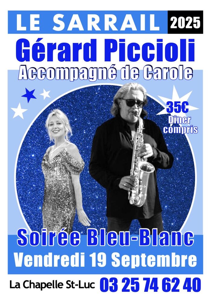 Affiche soirée piccioli Le Sarrail